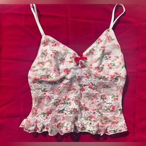 LA Hearts by Pacsun - XS - Cherry laced cami top